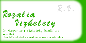 rozalia vizkelety business card